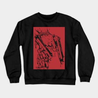 Dope hands with guns manga drawing Crewneck Sweatshirt